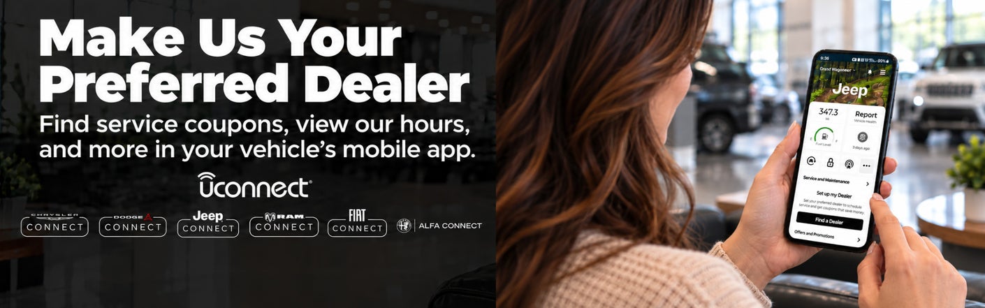 uconnect® make us your preferred dealer | Alfa Romeo of Glendale in Glendale CA