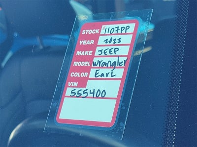 2023 Jeep Wrangler 4xe Sahara 4x4