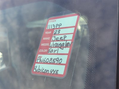 2023 Jeep Wrangler 4xe Rubicon 4x4