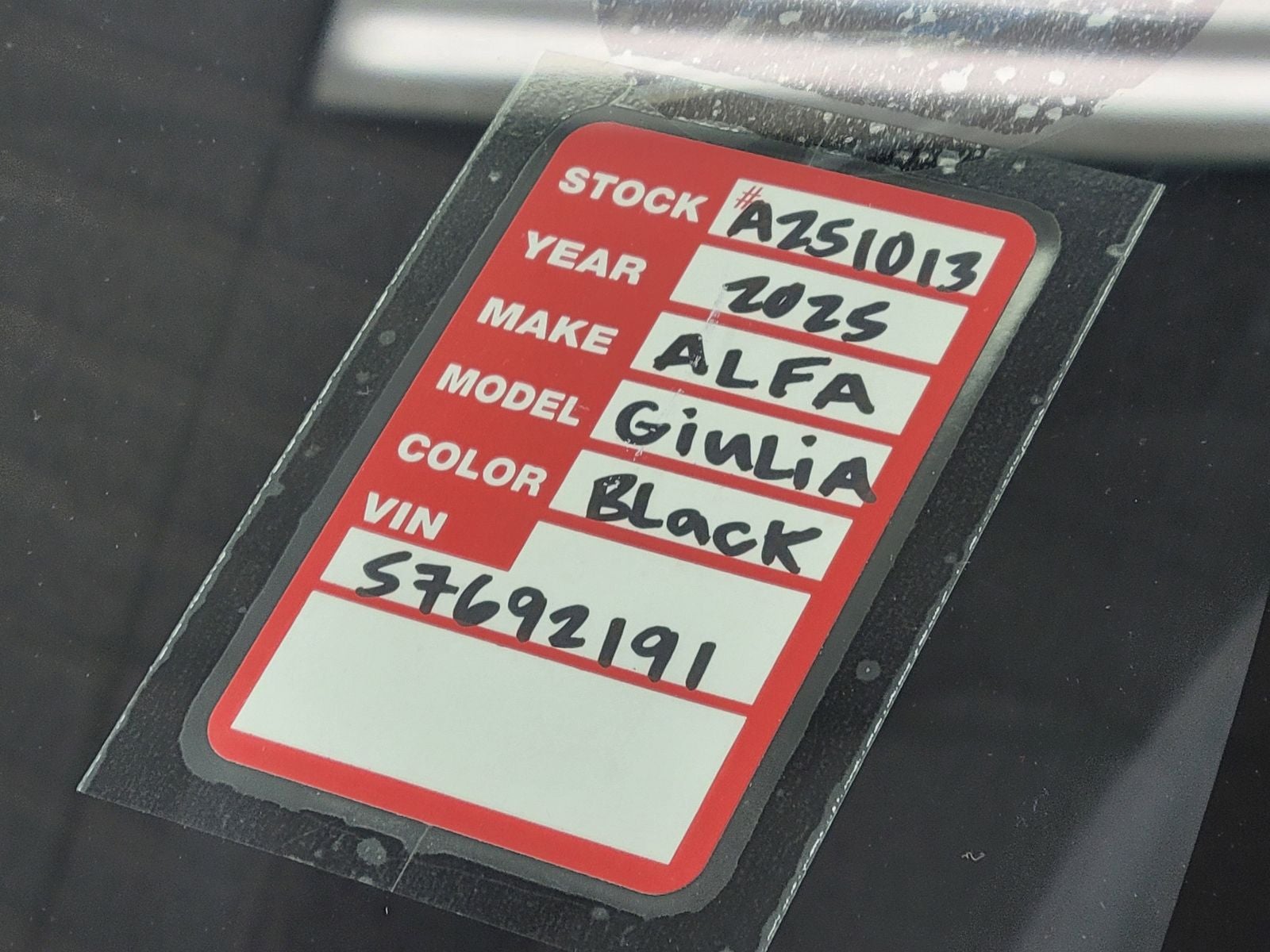 2025 Alfa Romeo Giulia GIULIA INTENSA RWD