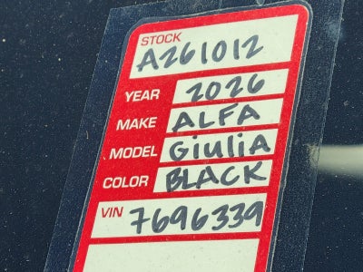 2026 Alfa Romeo Giulia GIULIA