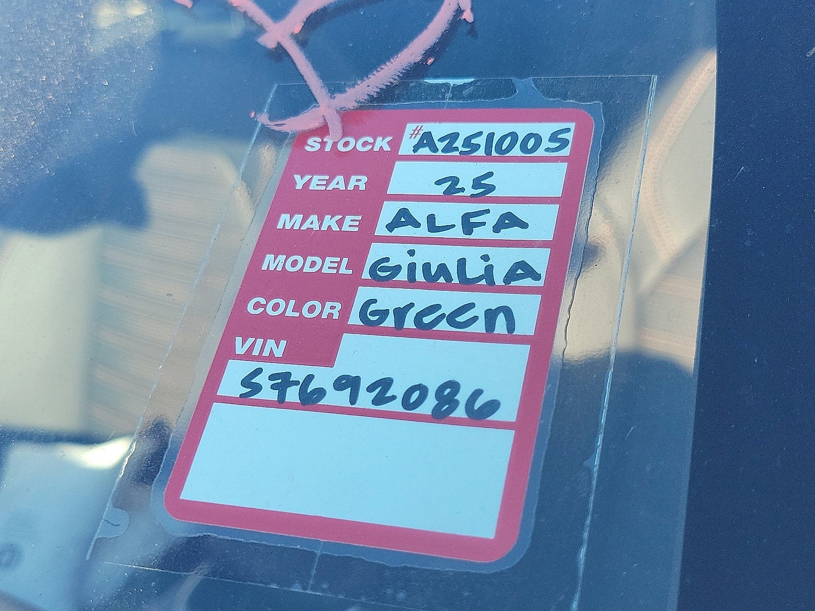 2025 Alfa Romeo Giulia GIULIA INTENSA RWD