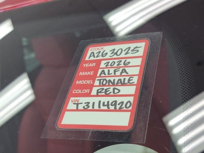 2026 Alfa Romeo Tonale TONALE VELOCE AWD