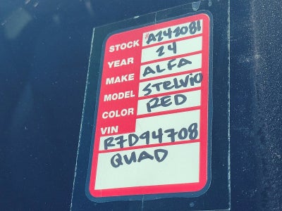 2024 Alfa Romeo Stelvio STELVIO QUADRIFOGLIO AWD