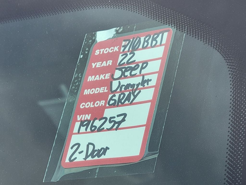 2022 Jeep Wrangler Sport S