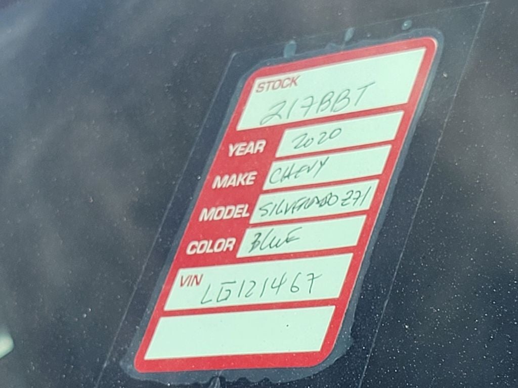 2020 Chevrolet Silverado 1500 Custom Trail Boss