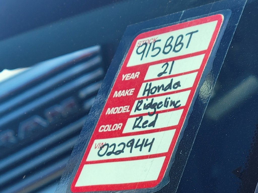 2021 Honda Ridgeline Sport