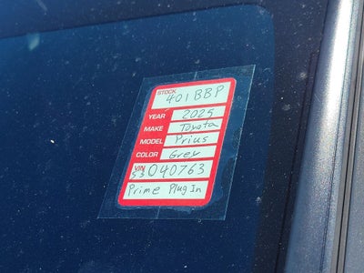 2025 Toyota Prius Plug-In Hybrid XSE Premium