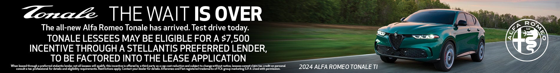 Tonale Dealer Special