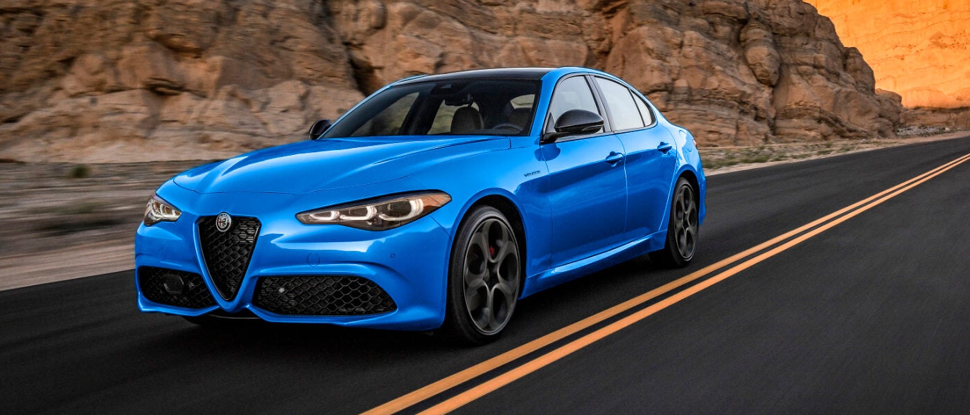 2024 Alfa Romeo Giulia exterior desert highway