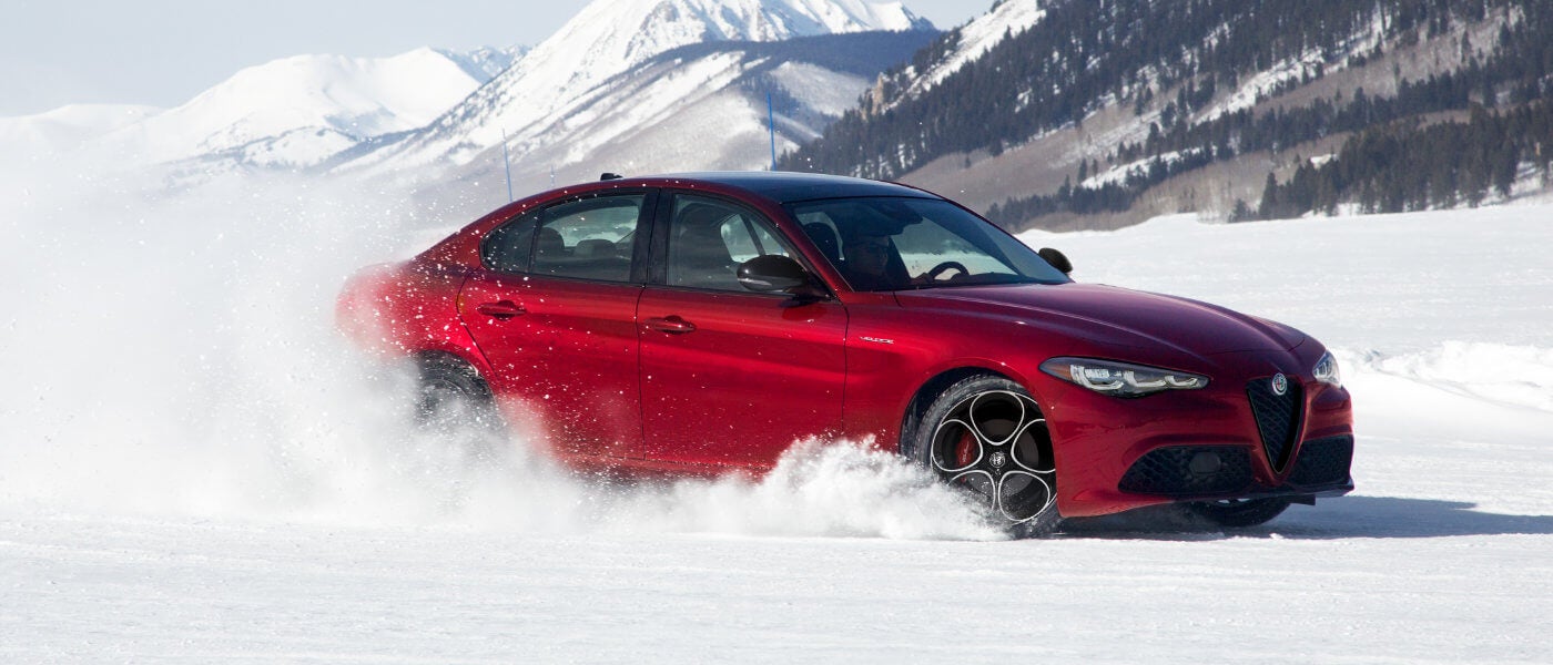 2024 Alfa Romeo Giulia exterior offroading in snow