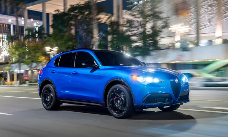 2025 Alfa Romeo Stelvio Exterior City Street Night