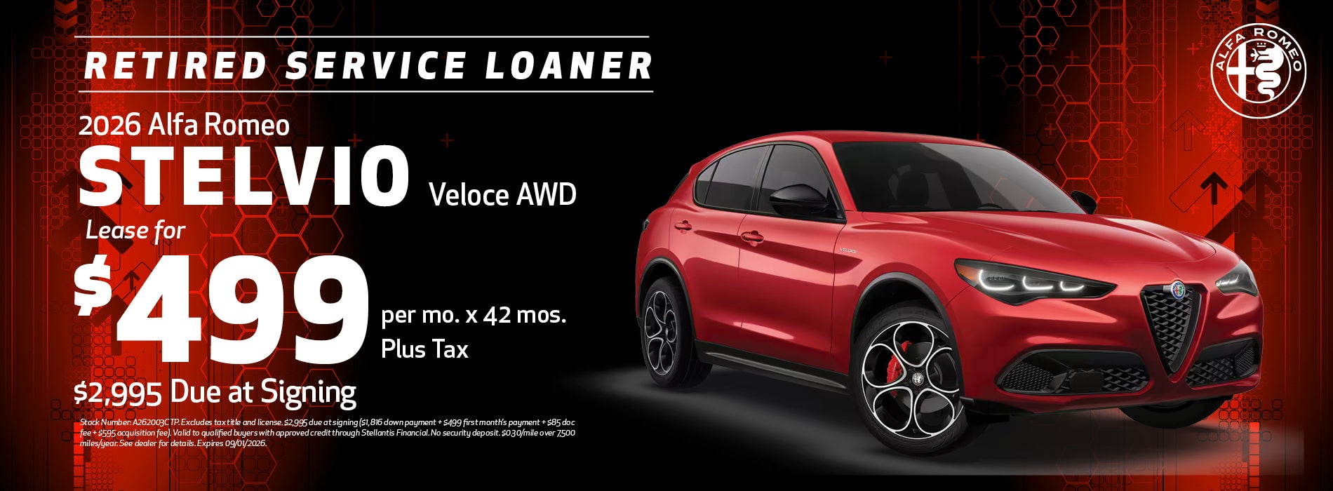 2026 Alfa Romeo Stelvio Lease Offer