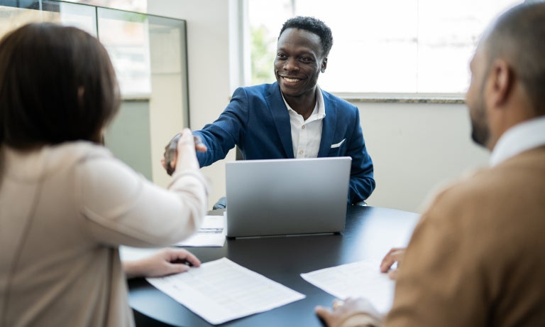 Business People Shaking Hands