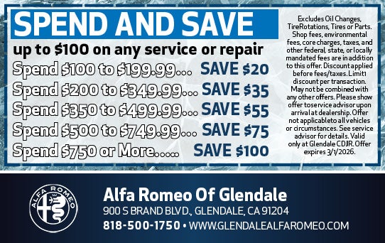 Spend & Save Discount