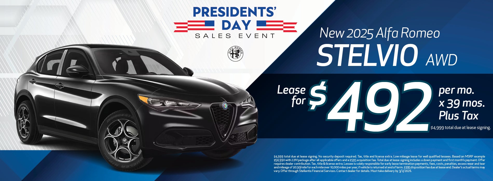 2025 Alfa Romeo Stelvio Lease Offer