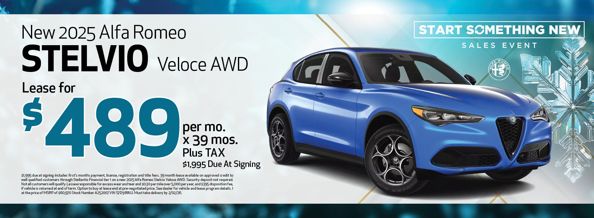 2025 Alfa Romeo Stelvio Lease Offer