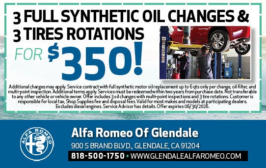 Synthetic Oil Change & Tire Rotation