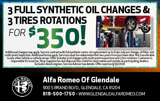 Synthetic Oil Change & Tire Rotation
