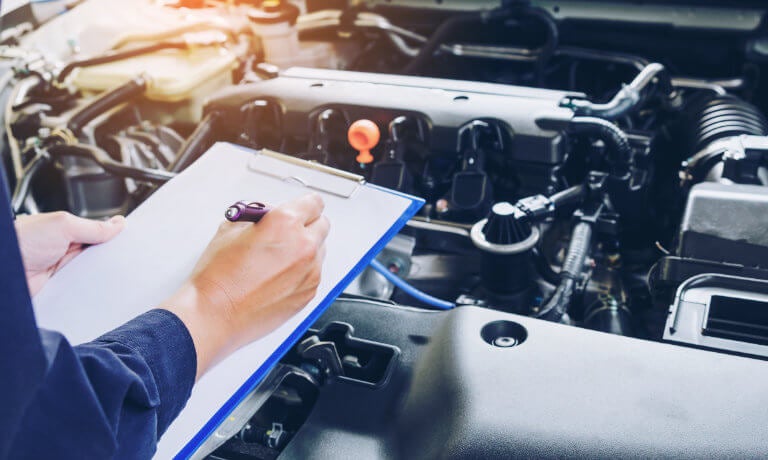 Service Inspection Clipboard Under Hood